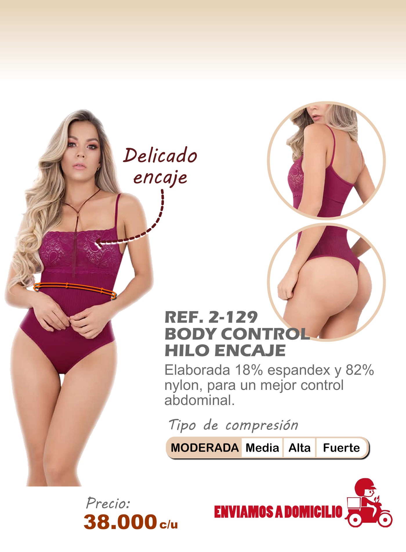 body control hilo encaje