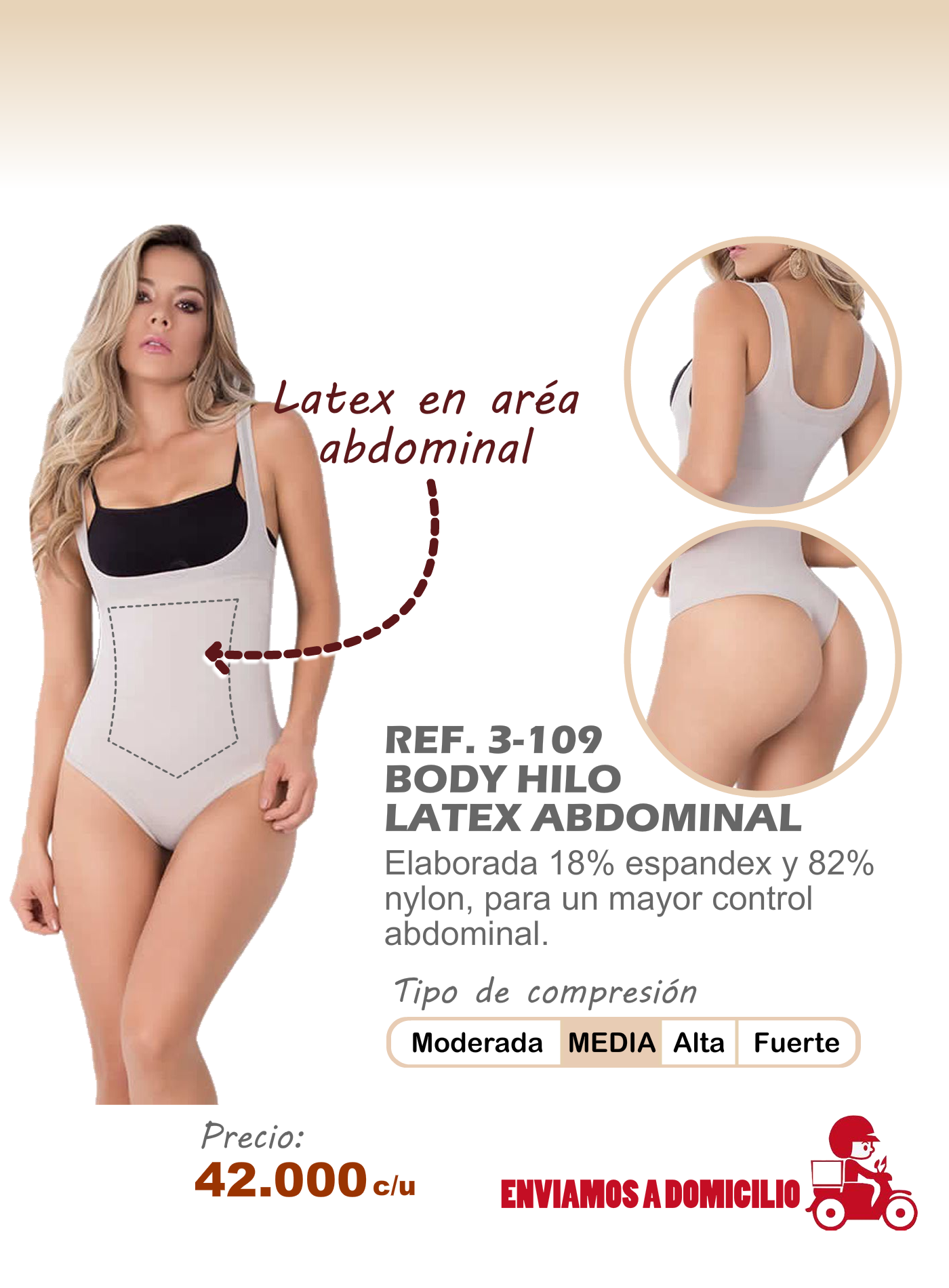 body hilo latex abdominal