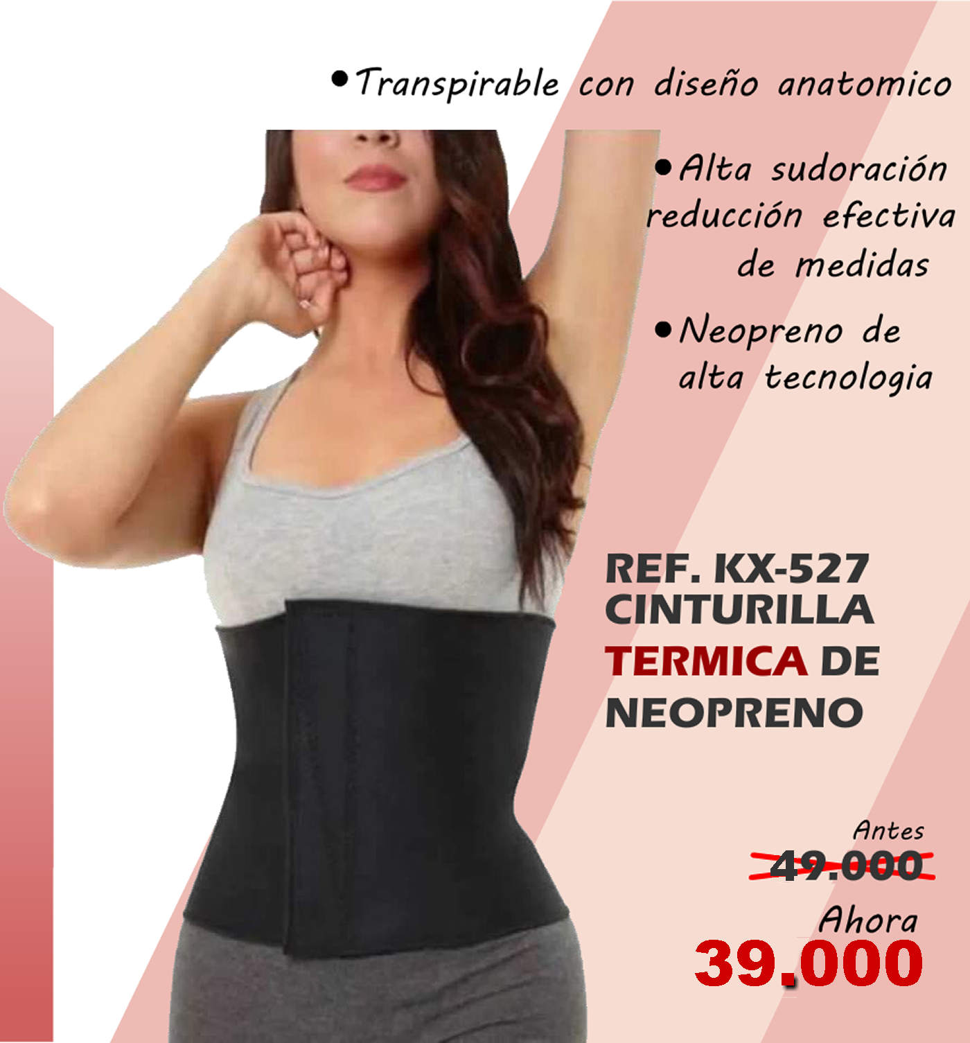 cinturilla termica de neopreno