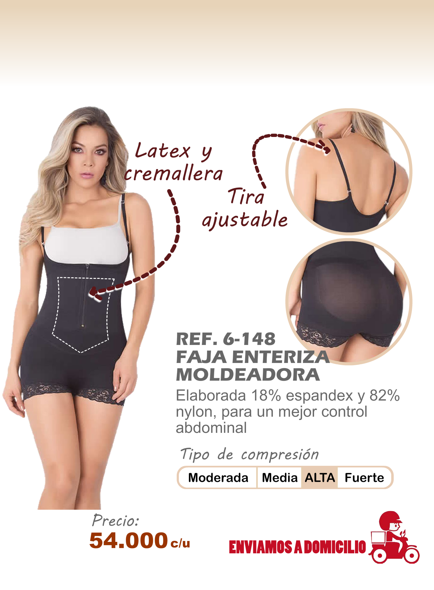 faja enteriza moldeador