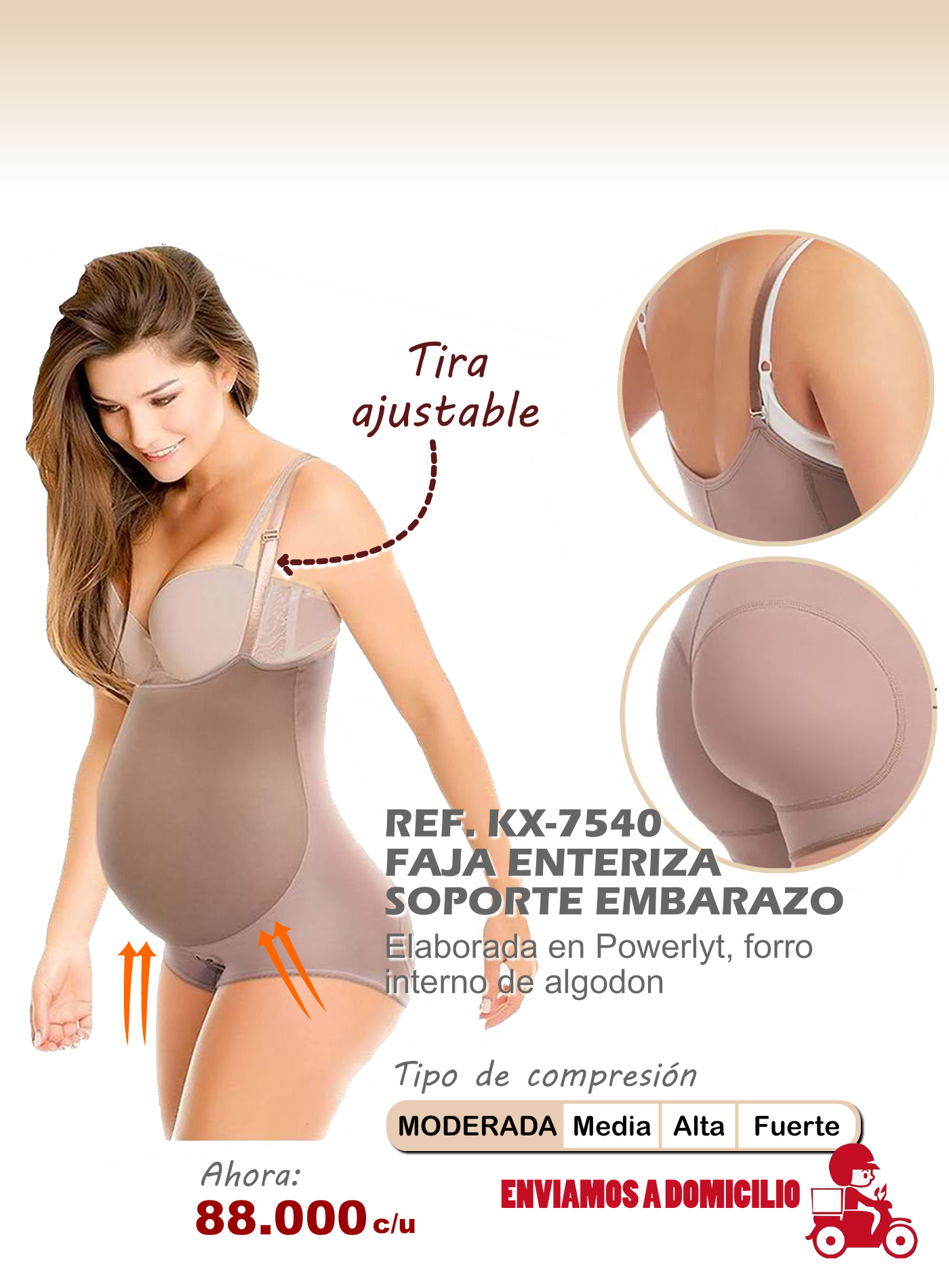 faja enteriza soporte embarazo
