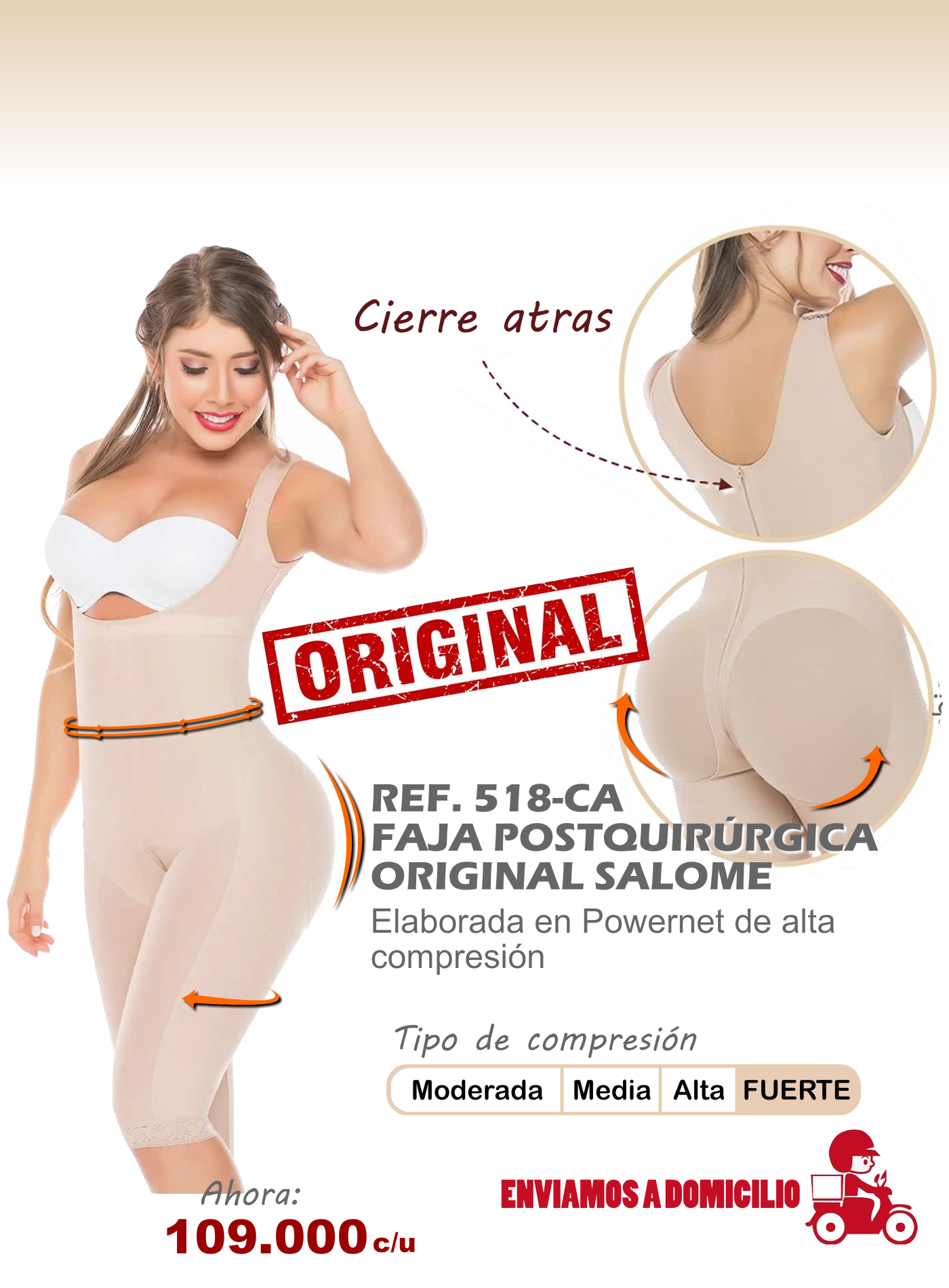 faja postquirurgica original salome