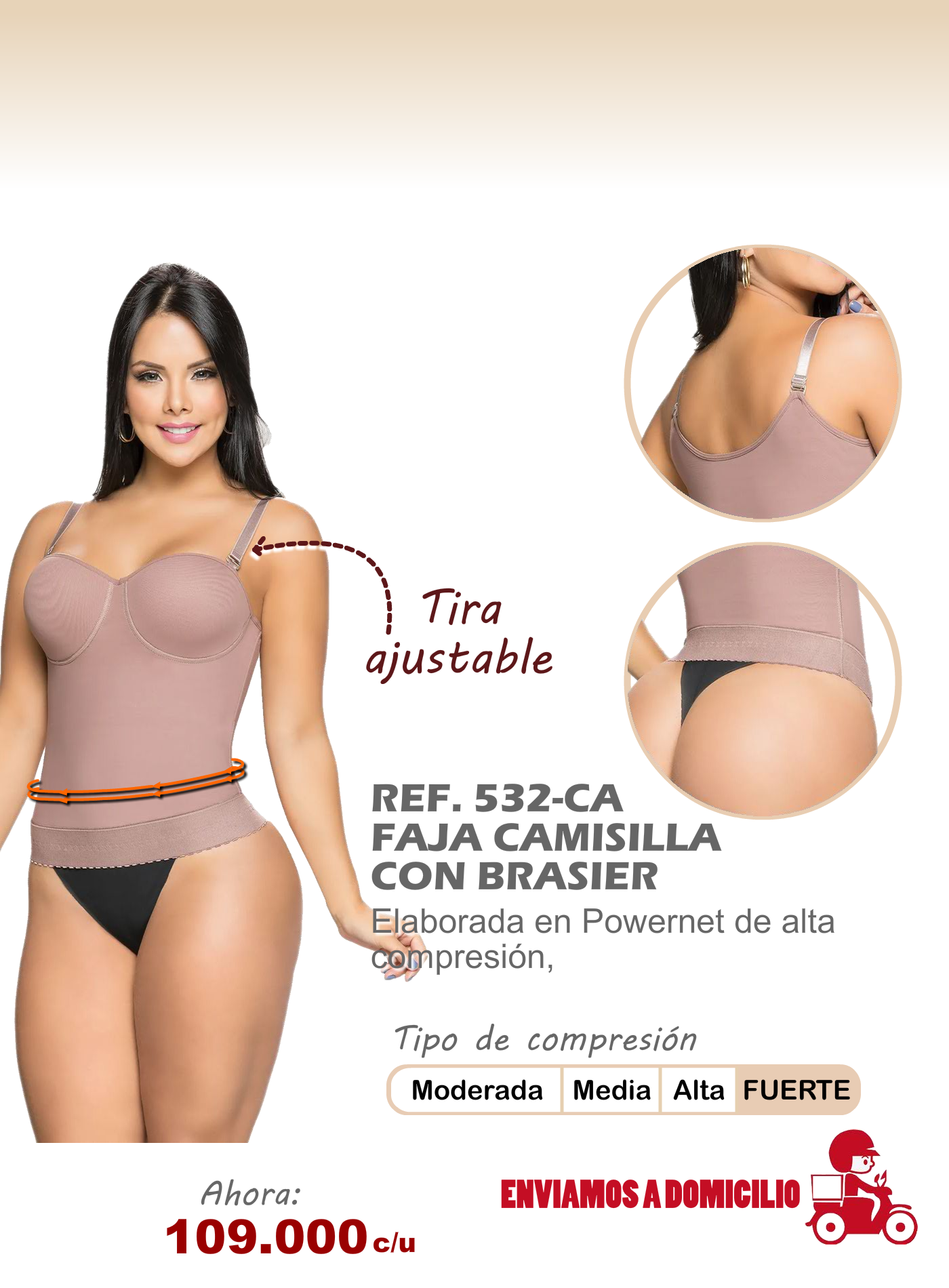 faja camisilla con brasier